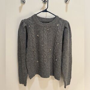 Something Navy Embellished Sweater